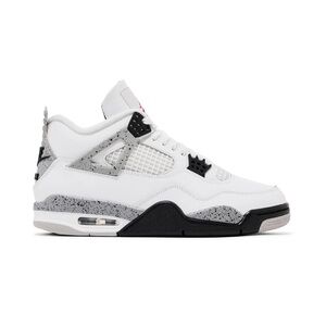 Jordan Air Jordan 4 White and Black Sneakers